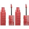 Maybelline New York Tinta Labbra a Lunga Tenuta Superstay Vinyl Ink, Per un Effetto Vinilico fino a 16H, Finish Luminoso e Senza Sbavature, Formula Vegana, Tonalità: 15 PEACHY (Confezione da 2)