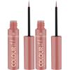 Essence Cosmetics Colour It Eyeliner Liquido, Lunga Durata, Pigmentato, Asciugatura Rapida, Colore Intenso, Opaca, 3 ml (Confezione da 2)
