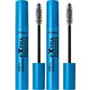 deBBY, 100% Volume Extra Waterproof, Mascara Volumizzante Resistente all'Aqua, Effetto Ciglia Moltiplicate, Maxi Applicatore per un Finish senza Grumi, Zero Sbavature, 14.5 ml (Confezione da 2)