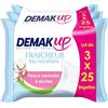 Demak'Up Demak' Up Freschezza 3 pacchetti di 25 salviette Acqua démaquillante Pelli Secche/Sensibili