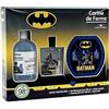 Corine de Farme - Cofanetto Batman con Eau de Toilette 50 ml, bagno schiumogeno 300 ml e scatola per gustare - Regalo per ragazzo - Profumo per bambini Profumo Muschio floreale - Gel fruttato 3 in 1