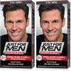 Just For Men Colorante In Gel, Tinta Semipermanente Per Capelli Uomo, Senza Ammoniaca, Con Cheratina E Vitamina E, Colore Nero, H55 (Confezione da 2)