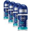 Beiersdorf NIVEA MEN Fresh Ocean Roll-On, deodorante roll-on senza alluminio (ACH) con protezione 48h, deodorante nutriente con formula INFINIFRESH e fresco profumo di mare (50 ml)