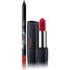 Deborah Milano -Set Makeup Rossetto Red Mat con Collagene e Acido Ialuronico, 33 Timeless Red, 4.5gr e Matita Labbra 2 in 1 Gel Contour&Color, 06 Rubine, ad Alta Pigmentazione e Waterproof, 1.3gr