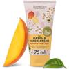 Jean & Len Crema mani e unghie Mango & Avocado, formula vegana con burro di karité e cacao, trattamento ricco, profumo fruttato di mango, cura delle mani vegana, senza parabeni e siliconi, 75 ml