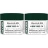 RevitaLAB Cannabis Extract Night Emollient Face Cream with Organic Hemp Seed Oil for Deep Nourishment - Dermatologically-Tested Moisturiser for Sensitive Skin, 50 ml (Confezione da 2)