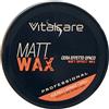 Vitalcare | Matt Wax - Cera con Effetto Opaco, Cera per Capelli Uomo Professionale, per Capelli più Scolpiti e Definiti, 100 ml