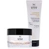 USU Cosmetics Pack Trattamento K-Beauty Giorno - Schiuma Detergente Esfoliante Delicata + Crema Universale - Aiuta a Pulire e Rigenerare la Pelle - Nutre e Idrata la Pelle in Profondità - USU Cosmetics