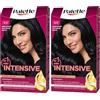 Schwarzkopf Palette Intensive Colore Crema Permanente per Capelli, Tone 1.1 Blu Nero (Confezione da 2)