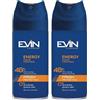 EVIN HOMME | Deodorante Uomo Spray 48H Energy, Fragranza Bergamotto, Brezza Marina, Patchouli, Regola la Traspirazione per 48h, 150ml (Confezione da 2)
