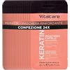 Vitalcare | Keratin - Maschera Capelli Rinforzante, per Capelli Fragili e Stressati, con Cheratina e Arginina, per Capelli più Forti e Morbidi, 24 Bustine da 25 ml