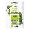 SANTE Naturkosmetik Pore Control BHA - Maschera micropeeling, con tè verde biologico opacizzante, complesso BHA e niacinamide, maschera vegana per pelli miste, pulizia del viso, 8 ml