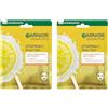 Garnier Maschera in Tessuto Skin Active Hydra Bomb, Idratante e Illuminante, Con Vitamina C e Acido Ialuronico, Per Pelli Spente e Non Uniformi, 28 g (Confezione da 2)