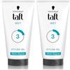 Schwarzkopf Taft Wet Styling Gel 150ml, Gel per capelli effetto bagnato, con formula vegana, delicato su capelli e cuoio capelluto (Confezione da 2)