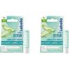 Labello Scrub Idratante Aloe Vera 4.8 g, Labbra Esfoliante Con Particelle, Aloe Vera Bio e Vitamina E, Senza Oli Minerali e Microplastiche (Confezione da 2)