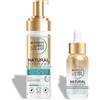 Garnier Amber Solaire - Cofanetto in schiuma e siero autoabbronzanti e idratanti, colore naturale e radioso, acqua di cocco, glicerina, acido ialuronico, vegan & cruelty free, viso e corpo