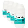 Babaria Cero Babaria - Desodorante rollon 0% sales aluminio - Desodorante pieles sensibles - Antitranspirante - 50ml (Confezione da 4)