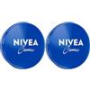 Nivea Crema in barattolo universale, crema idratante classica per tutti i tipi di pelle, ricca cura della pelle con eucerite correlata alla pelle (30 ml) (Confezione da 2)