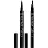 Bourjois Eyeliner Penna Liner Feutre, Eyeliner Liquido Punta in Feltro Ultra Precisa, 16 Noir Slim (Confezione da 2)