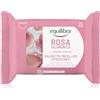 Equilibra, Rosa Ialuronica Salviette Micellari Struccanti, in Tessuto 100% Naturale Viscosa, con Estratto di Rosa Fermentata, Acido Ialuronico e Ceramidi Vegetali, Struccano Delicatamente, 25 pz