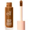 e.l.f. Halo Glow Liquid Filter, illumina la carnagione per un radioso effetto soft focus, infuso con acido ialuronico, prodotto vegano e non testato sugli animali, 6.5 Deep