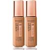 Bourjois Always Fabulous Fondotinta Coprente Liquido a Lunga Durata con SPF 20, 420 Sable Clair (Confezione da 2)