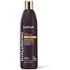 KATIVA Shampoo Ialuronico per Capelli con Cheratina & Coenzima Q10 | Idratazione Profonda & Azione Anti-Rottura | Rinforzante & Anti-Crespo | Capelli Secchi, Fragili o Trattati | 355 ml