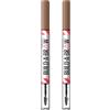 Maybelline New York Penna e Gel Sopracciglia 2-in-1, Per Sopracciglia Piene e Naturali, Tenuta Fino a 24H, Waterproof, Formula Vegana, Build A Brow, Tonalità: Soft Brown, Confezione da 2