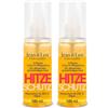 Jean & Len Protezione termica spray leave-in bifasico, protegge i capelli dai danni del calore fino a 220°C, formulazione anti-crespo, senza parabeni e siliconi, vegan, 100 ml (Confezione da 2)