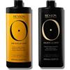 Revlon Professional Orofluido OLIO DI ARGAN SHAMPOO+BALSAMO, Shampoo Idratante e Lisciante con Olio di Argan, 1000ml + Balsamo Idratante con Olio di Argan, per la Riparazione dei Capelli, 1000ml