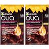 Garnier Olia Tinta Capelli, Colorazione Permanente Senza Ammoniaca, Copre il 100% dei Capelli Bianchi, Con Oli di Fiore di Origine Naturale, Formula Vegana, Castano Cioccolato (Confezione da 2)