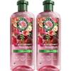 Herbal Essences Shampoo al profumo di rosa, 350 ml, dai capelli opachi ai capelli lucidi, con essenza di rosa, ingredienti di origine naturale, vegano, senza siliconi (Confezione da 2)