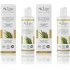 LEPO | Shampoo Delicatissimo 250 ml, con Succo di Aloe, Estratto d'Orzo e Estratto di Riso Venere, Idratazione Naturale per Capelli Luminosi e Sani (Confezione da 2)