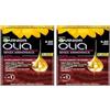 Garnier Olia Bold Tinta Capelli, Colorazione Permanente Senza Ammoniaca, Copre il 100% dei Capelli Bianchi, Con Oli di Fiore di Origine Naturale, Formula Vegana, Rosso Intenso (Confezione da 2)