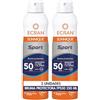 Ecran Sunnique Sport SFP 50, protezione elevata UVB, UVA, freschezza istantanea, rafforza le difese, molto resistente all'acqua, per tutti i tipi di pelle, confezione da 2 x 250 ml