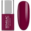Semilac S775 Smalto UV 3 in 1 One Step Glossy Plum Wine 7 ml - Smalto gel UV rosso prugna | Colore elegante | Brillantezza e tenuta fino a 21 giorni