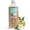 Salt Of the Earth Ricarica roll-on deodorante naturale Salt of the Earth, zenzero e gelsomino - Vegano, protezione a lunga durata, approvato da Leaping Bunny, prodotto nel Regno Unito - 525ml