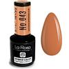 La Rosa Productos Profesionales LA ROSA UV LED Smalto Gel Hybrid Color CREMA - A Lunga Durata e Molto Facile da Applicare, Perfetto per la Nail Art - Fai da Te a Casa o in Salone - 9 ml (Beige Scuro)