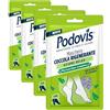 Podovis, Maschera Piedi Coccola Rinfrescante - Maschera Rilassante, Effetto Impacco, Sollievo per Piedi Stanchi e Pesanti, con Aloe Vera ed Estratto di Lavanda, 1 Paio (Confezione da 4)