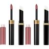 Max Factor - Lipfinity Lip Colour - Rossetto Lunga Durata e Gloss Idratante con Applicazione Bifase - Nuance 016 Glowing - 2.3 ml e 1.9 g (Confezione da 2)