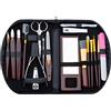 PARENCE PARENZA. - Set completo di cosmetici e manicure nel kit con cerniera - Nuovo! Kit per manicure, pedicure e trucco da 18 pezzi: tutte le tue esigenze cosmetiche insieme