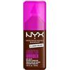 NYX Professional Makeup Fondotinta Soft Matte, Coprenza Modulabile, Tenuta Fino a 24H, Formula Arricchita con Acido Ialuronico, Guaranà e Vitamina C, Make Em Wonder Foundation, Warm Walnut, 30 ml