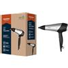 GRUNDIG HD 6080 L Asciugacapelli 2200 W, asciugacapelli, funzione ionica, 3 livelli di temperatura e 2 flussi d'aria, livello freddo, rivestimento in ceramica, cavo da 1,8 m, nero/argento
