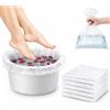 LALILL Sacchetti per pediluvio monouso 50 pezzi - Pedicure igienico - Protezioni per pediluvio - Sacchetti adatti per spa, podologia