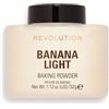 Revolution Beauty London Makeup Revolution, Loose Baking Powder, Prolunga l'usura del trucco, Polvere fissante per il trucco, Banana chiara, per pelli chiare, 32g