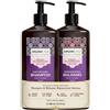 ARGANICARE Duo Shampoo e Balsamo all'Olio di Fico d'India per Capelli - 400 ml + 400 ml, trattamento detergente e districante, set cura quotidiana per capelli