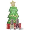 Bottega Verde - Confezione Regalo con 2 Smalti per Unghie Gel Shine Oro e Rosso Dalhia da 5 ml Ciascuno e 1 Lima Unghie in un'Originale Scatola Natalizia, Idea Regalo