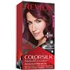 Revlon ColorSilk Colorazione Permanente Capelli Fai-da-te a Casa, senza Ammoniaca e Arricchita con Cheratina, 34 - Borgogna Intenso - 100 g