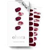 ohora Strisce per unghie in gel semi polimerizzato (N Mulberry) - Funziona con qualsiasi lampada UV per unghie, qualità professionale, lunga durata, facile da applicare e rimuovere