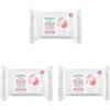 Equilibra Viso, Rosa Ialuronica Salviette Micellari Struccanti, in Tessuto con Acqua di Rosa Fermentata, Acido Ialuronico e Glicerina Vegetale, Struccano con Delicatezza, 25 pz (Confezione da 3)